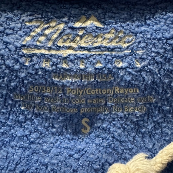 Majestic Blue Kansas City Royals Baseball Hoodie- size S - Picture 5 of 5